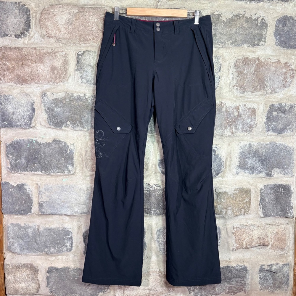 Eddie Bauer Women's 6 Black Fleece Lined Hiking Pants Outdoor Adventure Gorpcore